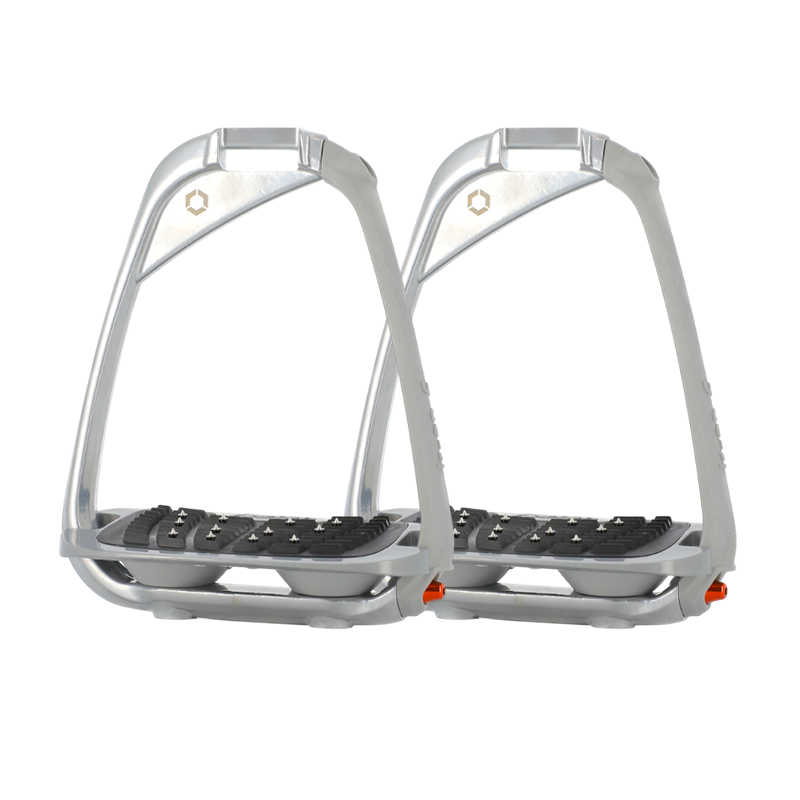 Flex On - Étriers de sécurité Iron S incliné ultra grip mat gris/ gris