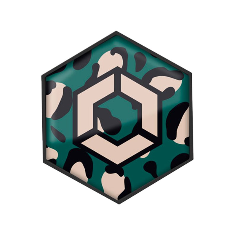 Flex On - Sticker casque Armet Trex On Leo vert anglais