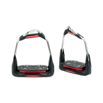 Freejump - Étriers Air's Noir / Plancher incliné / Oeil orienté / Rouge / Rouge | - Ohlala