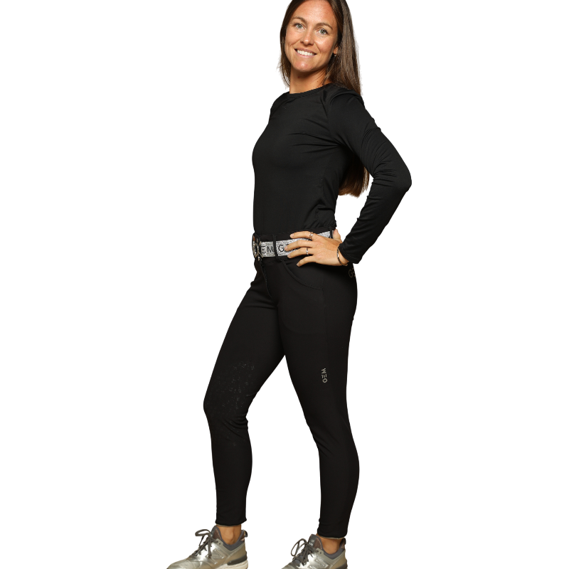 GEM - Pantalon d'équitation femme Cooper noir | - Ohlala