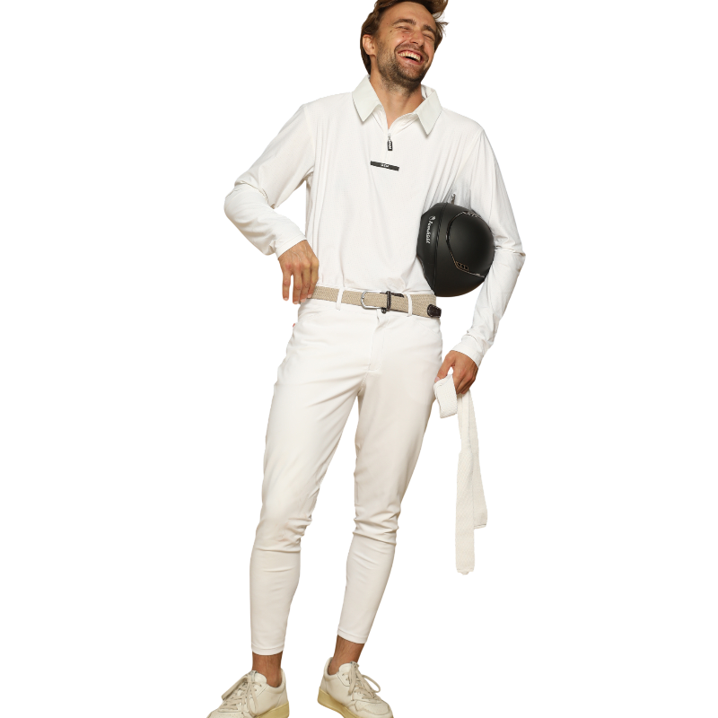 GEM - Pantalon d'équitation homme blanc | - Ohlala