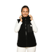 GEM - Veste sans manches mouton On femme noir | - Ohlala