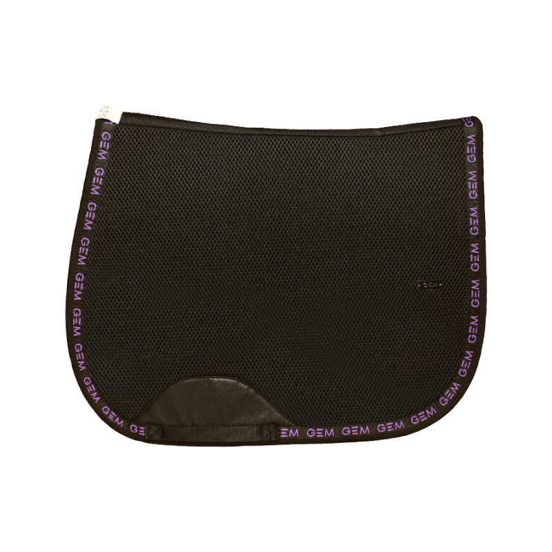 GEM - Tapis de selle Mesh noir/ violet