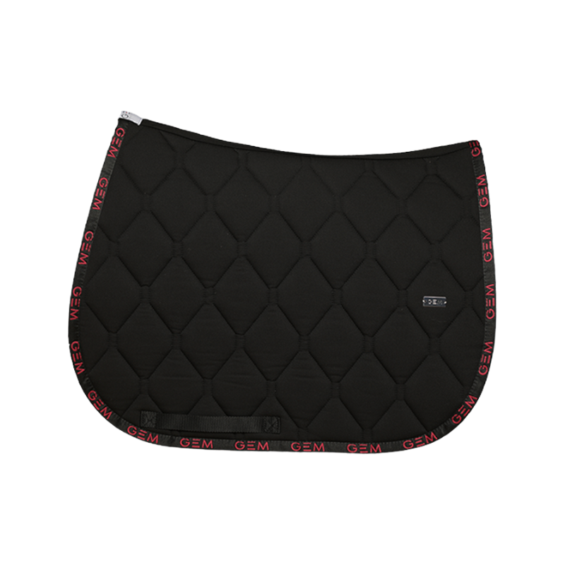 GEM - Tapis de selle Love noir/ rose | - Ohlala