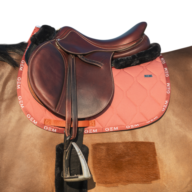 GEM - Tapis de selle Love rouille