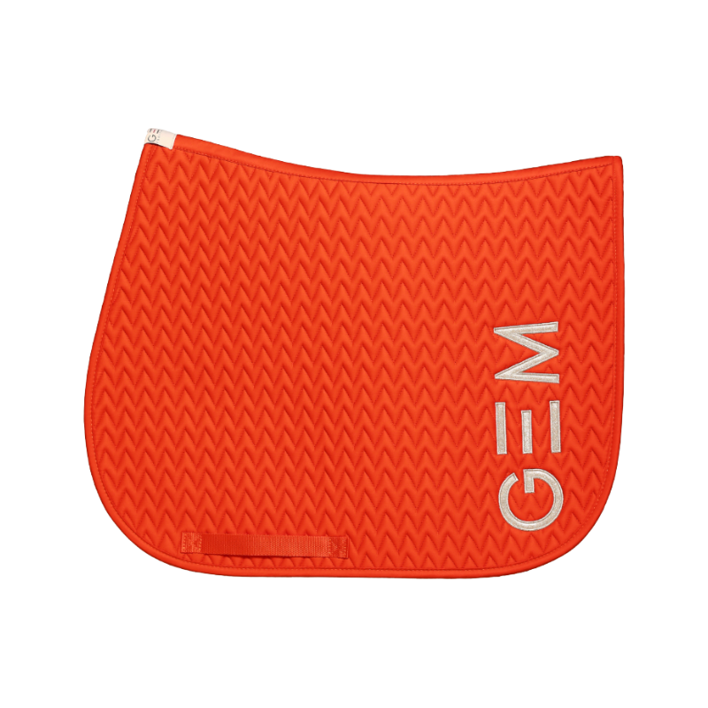 GEM - Tapis de selle Ten corail-orange
