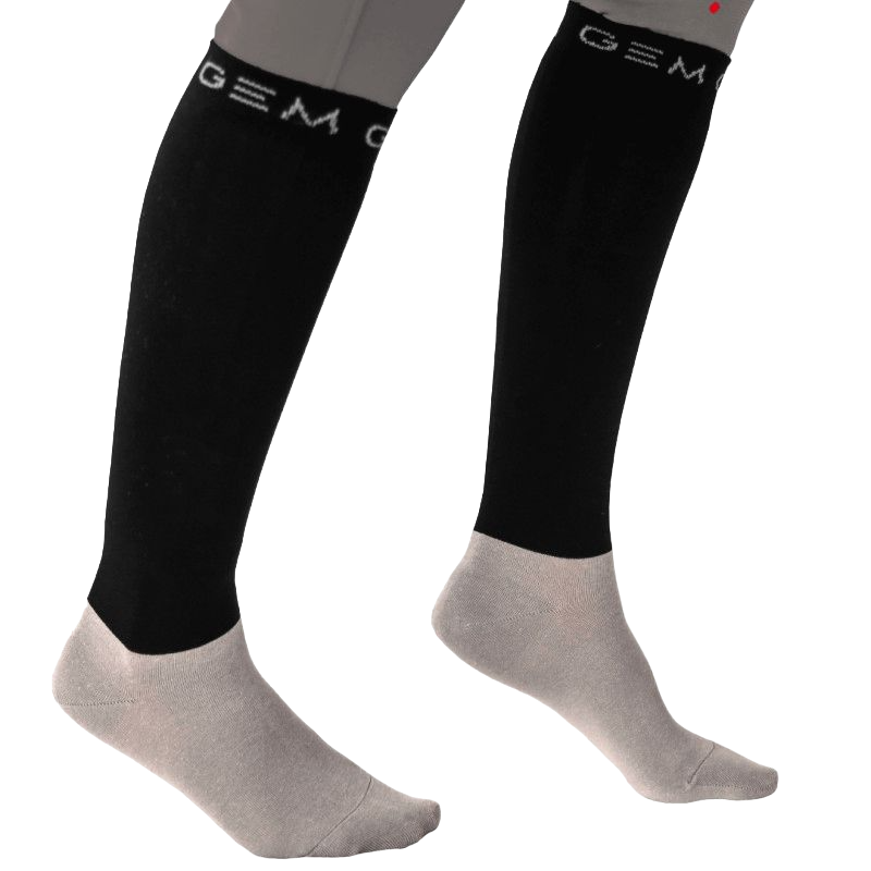GEM Equitation - Chaussettes Love noir (x2)