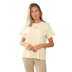 GEM - T-shirt manches courtes femme Eclair beige/ léopard