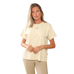 GEM - T-shirt manches courtes femme Eclair beige/ léopard