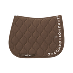 Tapis de selle Essentiel tiramisu/ logo écru - GEM