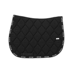 GEM - Tapis de selle Love noir pailleté