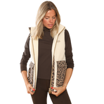 GEM - Veste femme Charlie écru/ léopard