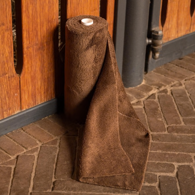 Rouleau de serviettes microfibre marron - Grooming Deluxe