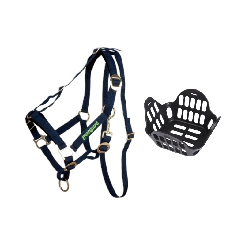 Greenguard - Pack panier et licol thérapeutique noir | - Ohlala