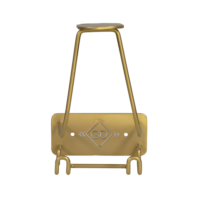 Grooming Deluxe - Porte-casque avec crochet acier or | - Ohlala