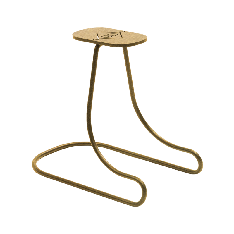 Grooming Deluxe - Porte-casque en acier or | - Ohlala