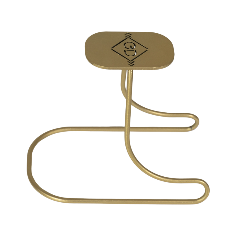 Grooming Deluxe - Porte-casque en acier or | - Ohlala