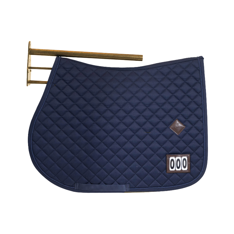 Grooming Deluxe - Porte-selle avec support tapis métal or | - Ohlala