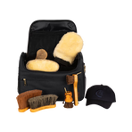 Grooming Deluxe - Set Grooming bag de pansage noir + brosses | - Ohlala