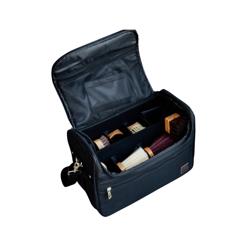 Grooming Deluxe - Set Grooming bag de pansage noir + brosses