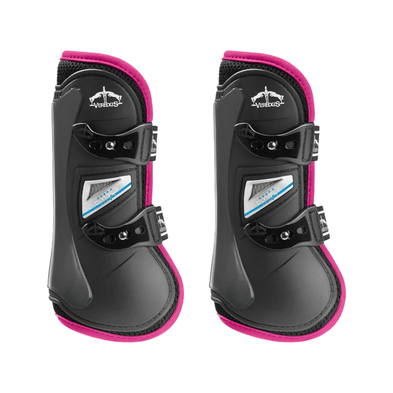 Veredus - Open beenbeschermers Olympus Vento Color Edition zwart/roze x2 | - Ohlala