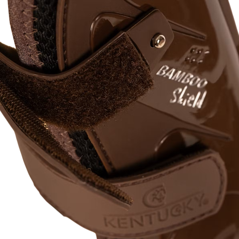 Kentucky Horsewear - Guêtres à velcro Bambou marron | - Ohlala