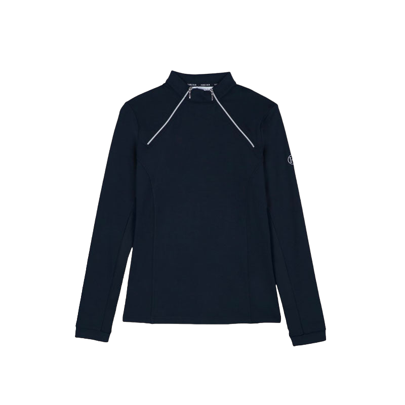 Harcour - Polo manches longues femme Prelude marine | - Ohlala