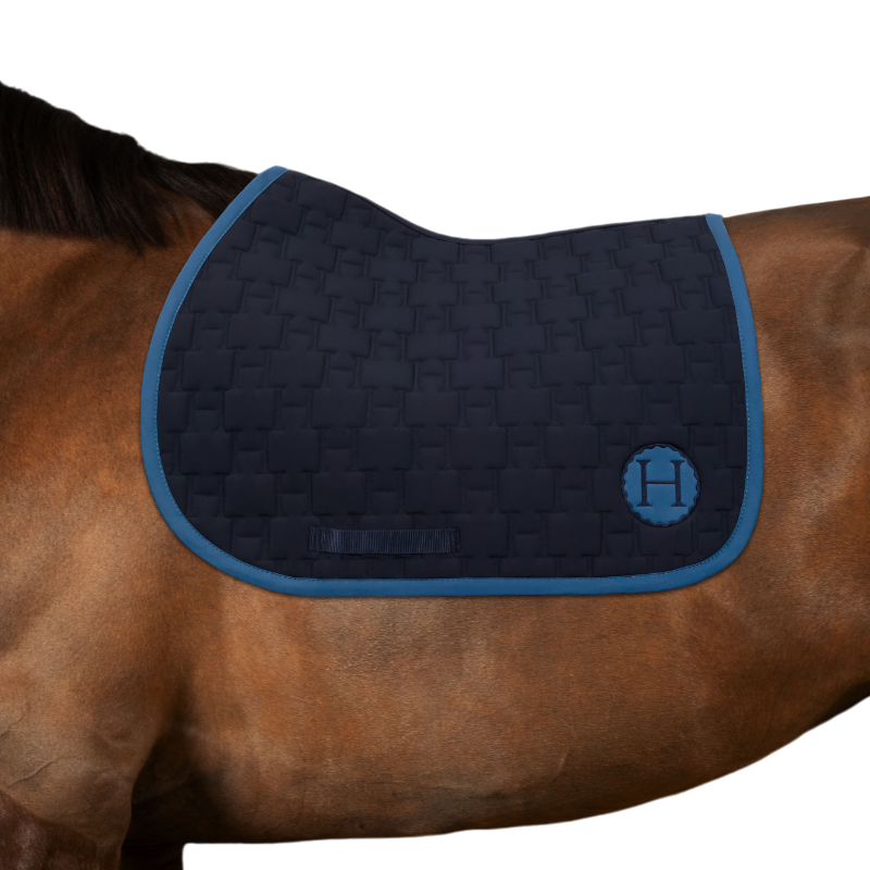 Harcour - Tapis de selle Salva marine | - Ohlala