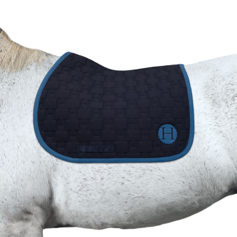 Harcour - Tapis de selle Salva marine | - Ohlala