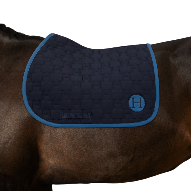 Harcour - Tapis de selle Salva marine | - Ohlala