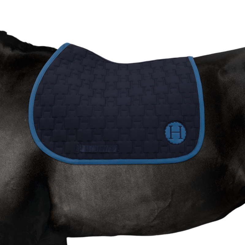 Harcour - Tapis de selle Salva marine | - Ohlala