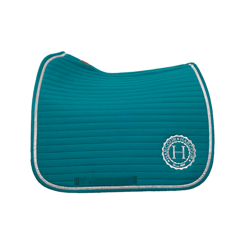 Harcour - Tapis de dressage Karembar bleu canard | - Ohlala