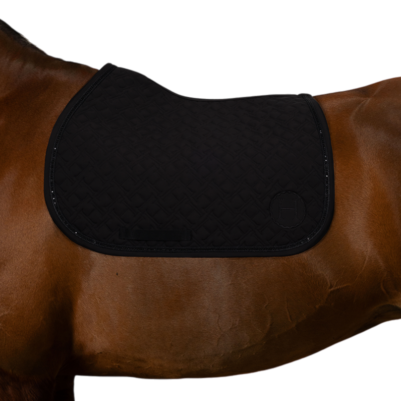 Harcour - Tapis de selle Saphir noir