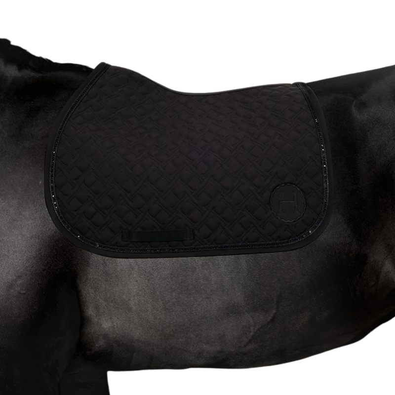 Harcour - Tapis de selle Saphir noir