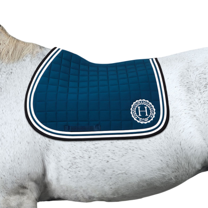 Harcour - Tapis de selle Soft bleu lagon | - Ohlala