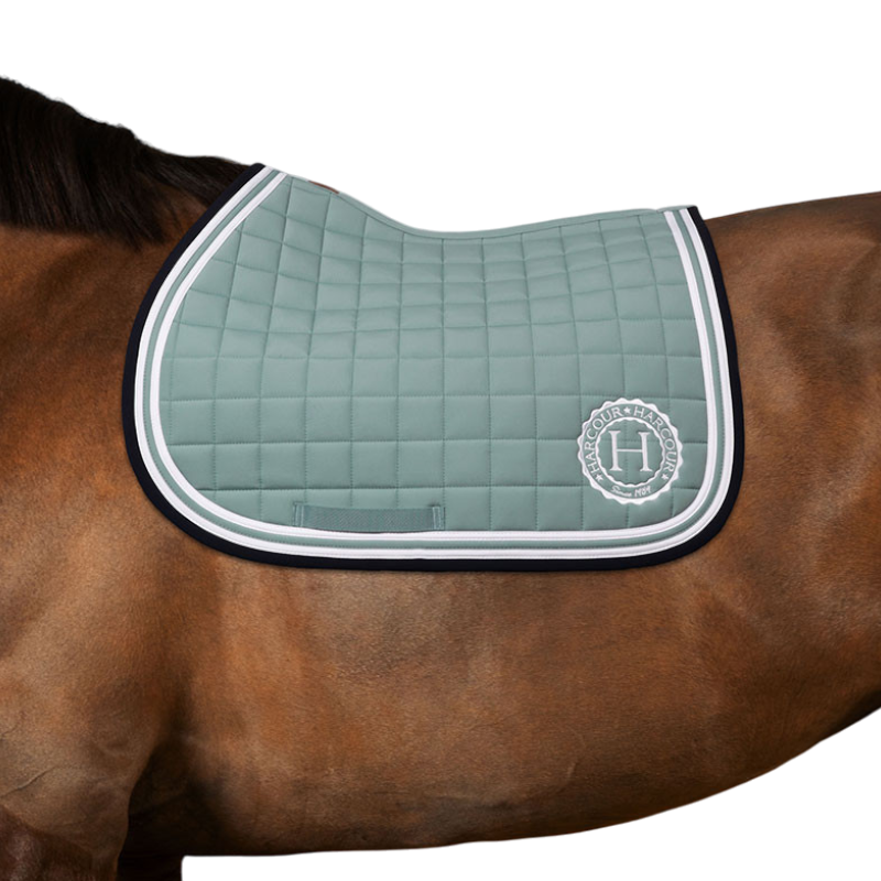 Harcour - Tapis de selle Soft gris vert | - Ohlala