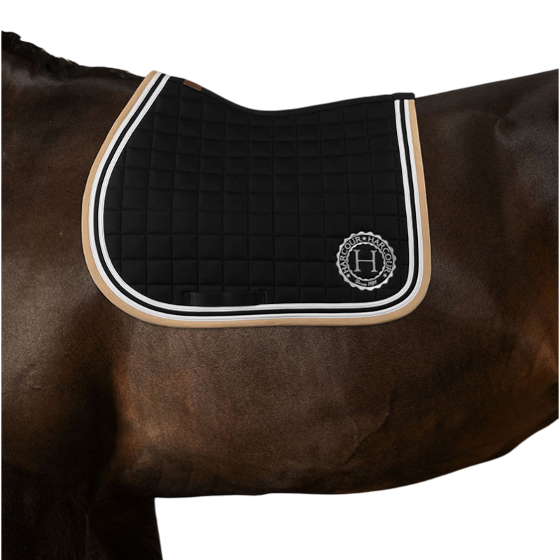 Harcour - Tapis de selle Soft noir