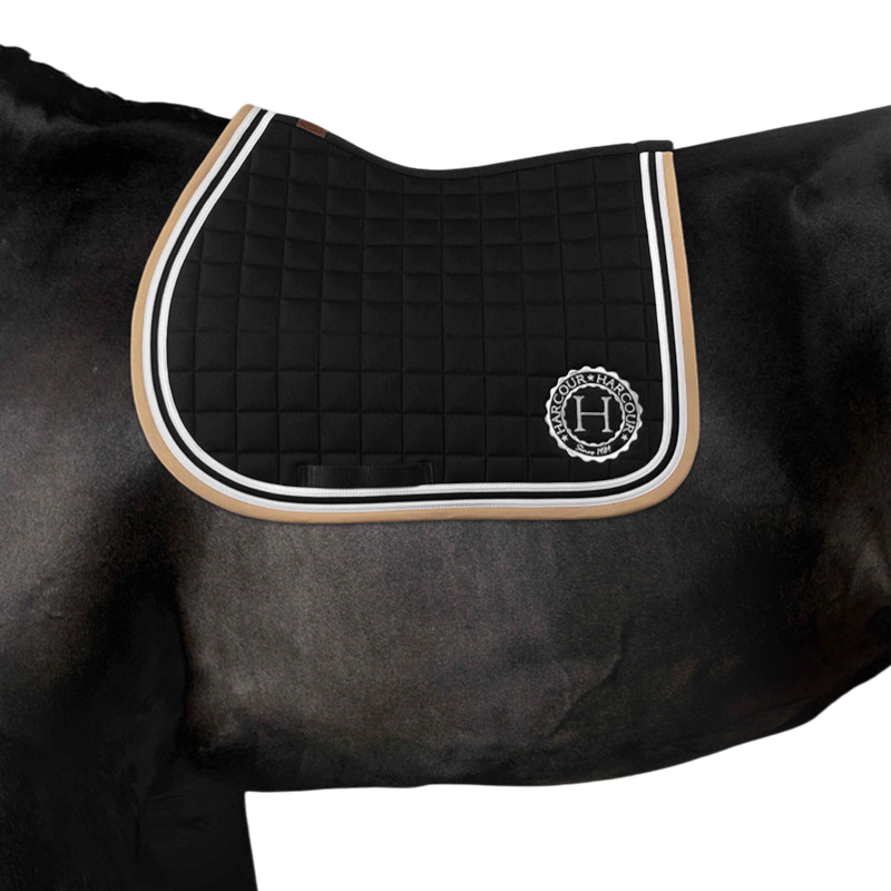 Harcour - Tapis de selle Soft noir