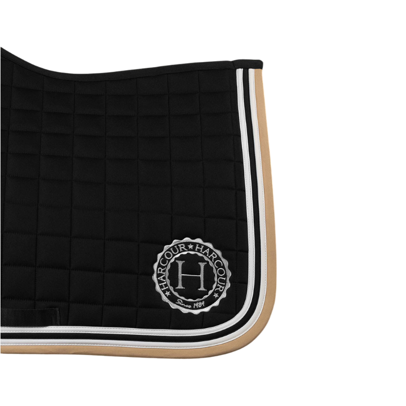 Harcour - Tapis de selle Soft noir