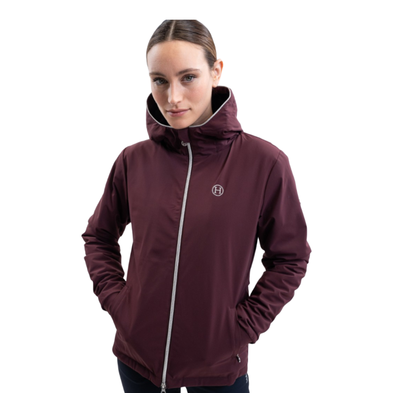 Harcour - Veste manches longues femme Simhat aubergine