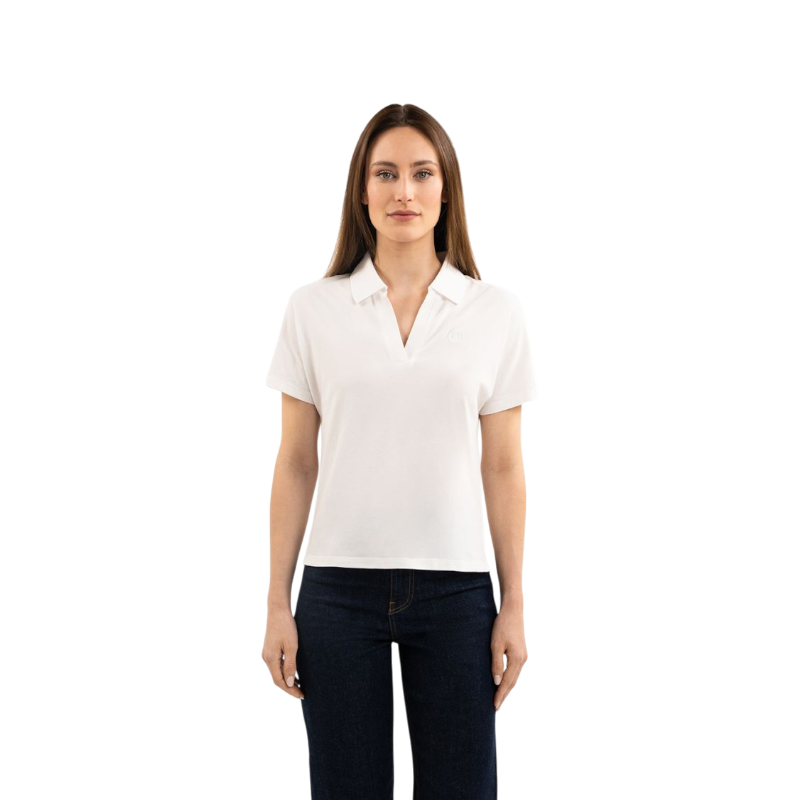Harcour - Polo femme manches courtes Capella blanc