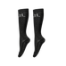 Harcour - Chaussettes d'équitation Happy à pailettes noir (x2)