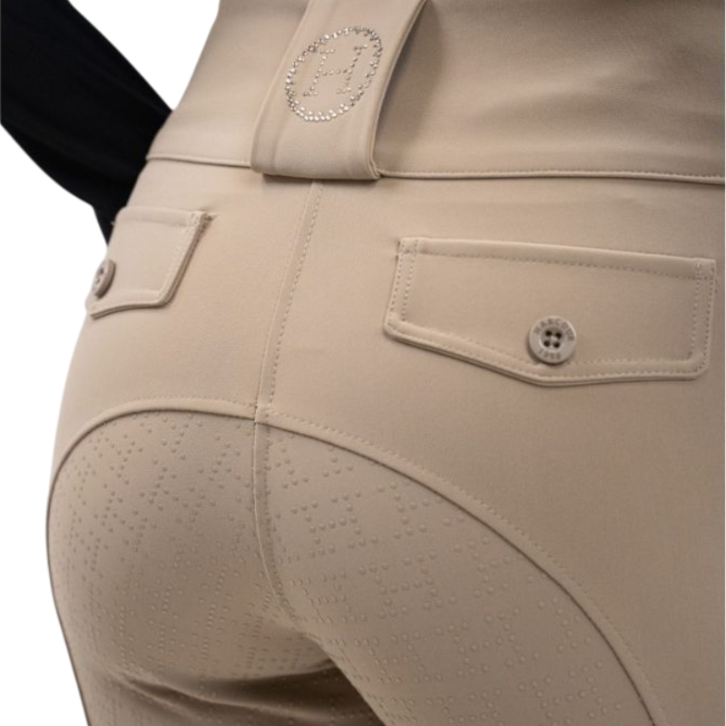 Harcour - Pantalon d'équitation femme Ludivine beige
