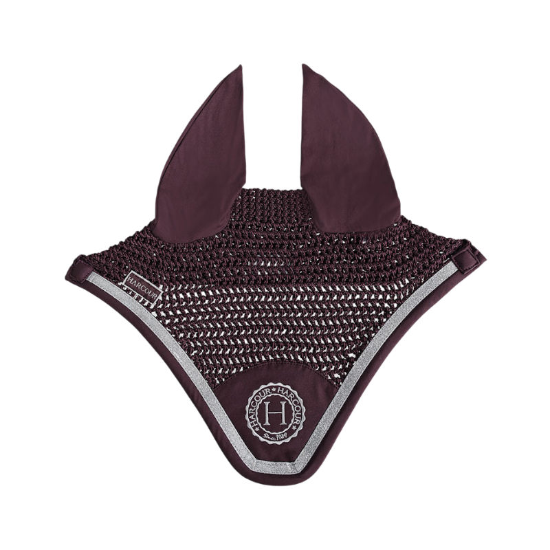 Harcour - Bonnet pour chevaux Fredy aubergine | - Ohlala