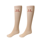 Harcour - Chaussettes d'équitation Badminton coquillage (x2) | - Ohlala