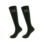 Harcour - Chaussettes d'équitation Badminton trèfle (x2)