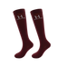 Harcour - Chaussettes d'équitation Badminton vigne (x2)