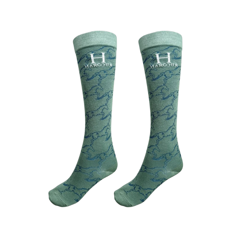 Harcour - Rijsokken Beeges marine/ pauw/ jump cadet (x3) | - Ohlala