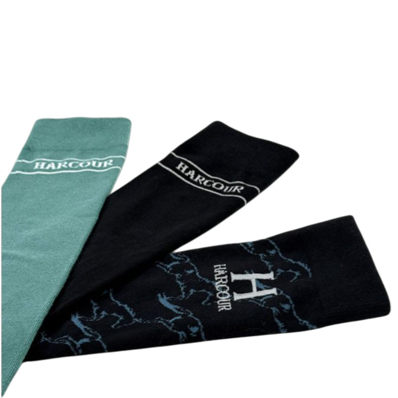 Harcour - Rijsokken Beeges pauw/ marine/ jump marine (x3) | - Ohlala