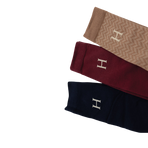 Harcour - Chaussettes d'équitation Carly vigne/ marine/ chevron (x3)